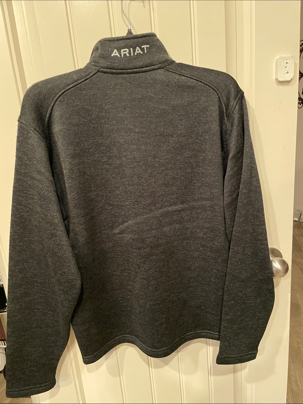 Ariat Caldwell 1/4 Zip Sweater in Charcoal Heather nwt - Picture 9 of 9